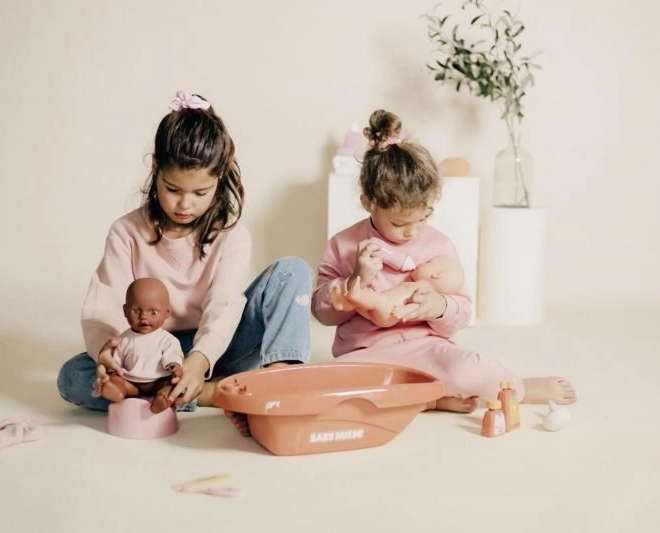 Vaschetta per bambole Baby Nurse con accessori