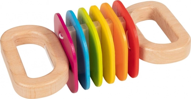 Rainbow Wooden Rattle