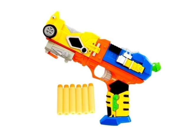 Foam Dart Gun with Robot Transformer and Mask