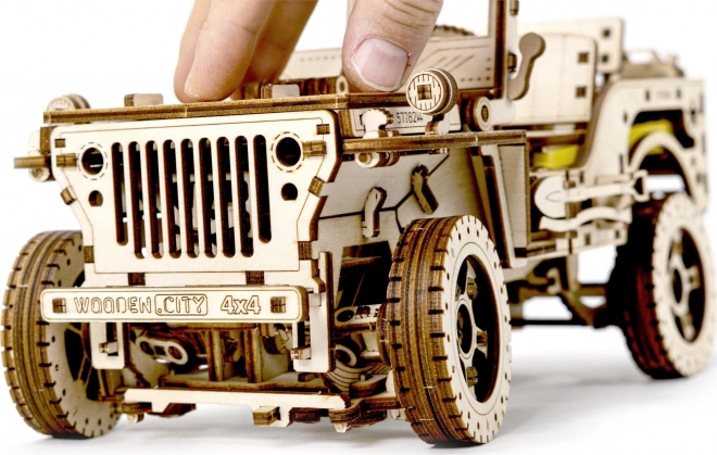 Wooden 3D Puzzle Jeep 4x4