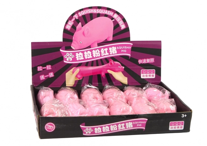 Flexible Pink Pig Squishy Sensory Toy