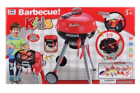 Battery-Powered Toy Grill Set