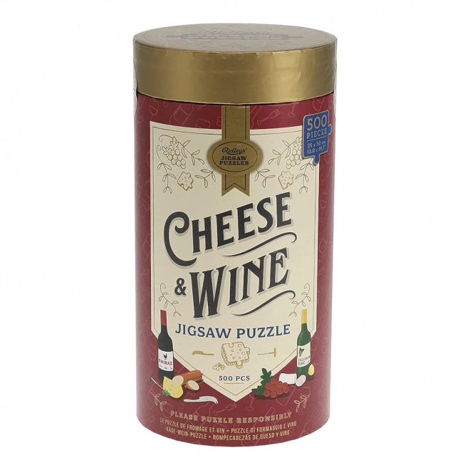 Ridley's Games Cheese and Wine Lovers Puzzle 500 Pieces