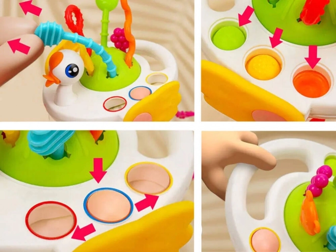 Swan Rattle Teether Sensory Toy