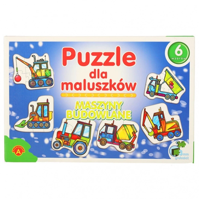 Alexander puzzle dla dzieci - maszyny budowlane 2+