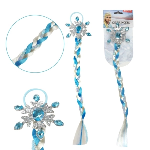 Hair Braid with Clip Frozen Princess