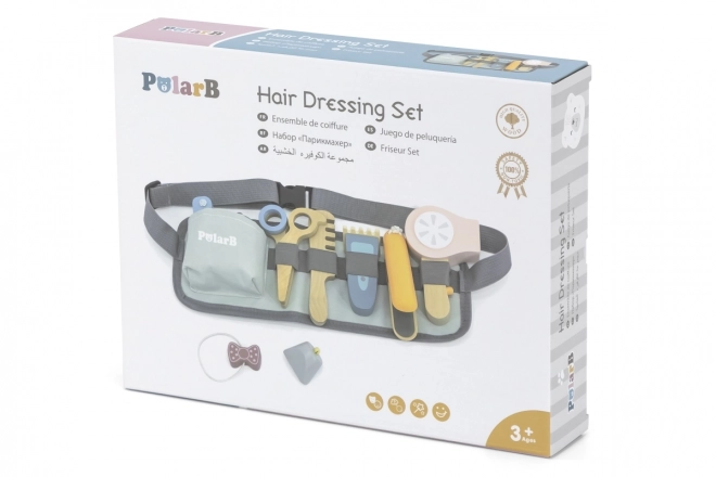 Wooden Hairdresser Set with Belt