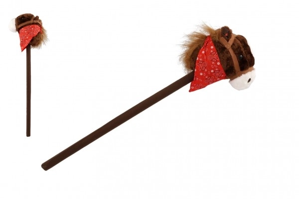 children's plush horse on a stick