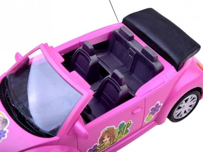 Remote Control Pink Beetle Convertible Car