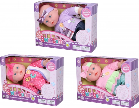 Puha beszélő baba 28 cm
