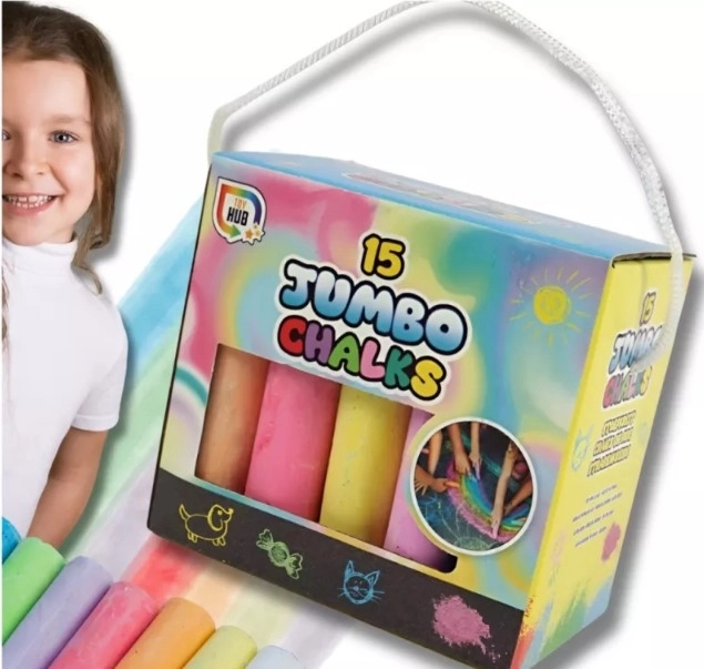 Jumbo Sidewalk Chalk Set