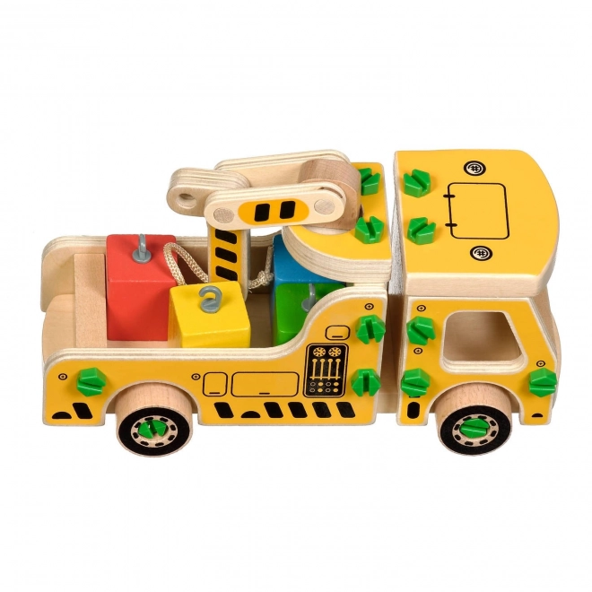 Lucy & Leo Wooden Crane Construction Set