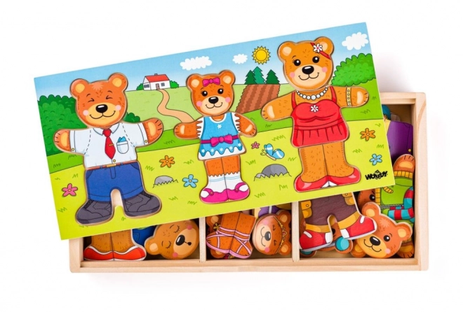 Dress the Bear Family Puzzle