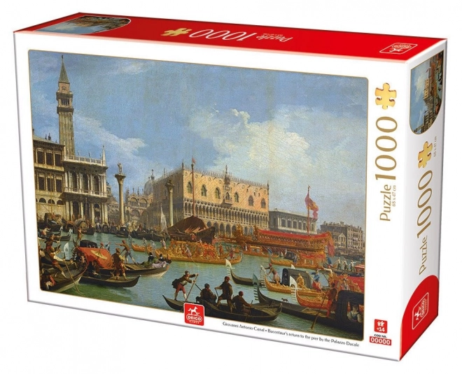 Deico Jigsaw Puzzle Return of the Bucintoro to the Pier at the Doge's Palace 1000 Pieces