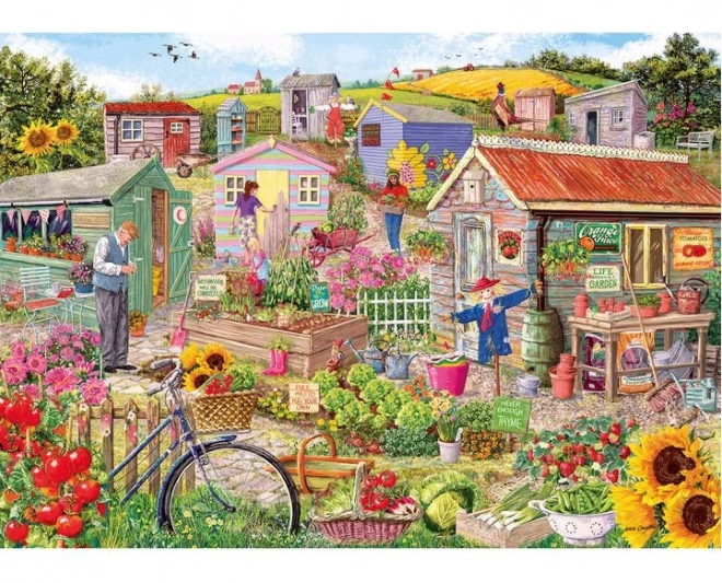 Life in the Garden 1000 Piece Puzzle