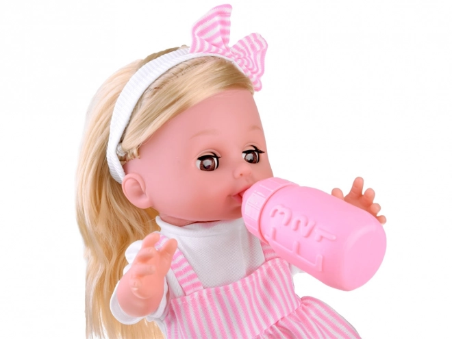 Interactive Baby Doll with Blonde Hair and Accessories