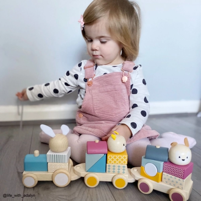 Bigjigs Baby Wooden Animal Train