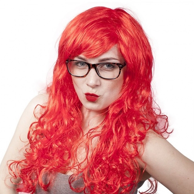 Red Long Hair Carnival Wig