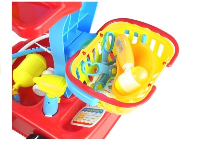 Medical Trolley with Accessories 22-Piece Set