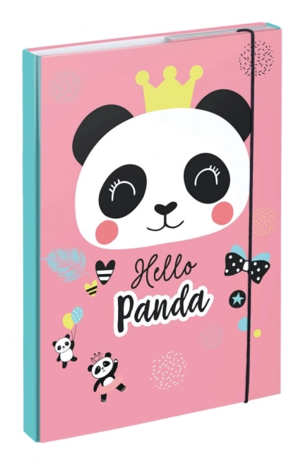 School Folder A4 with Panda Design