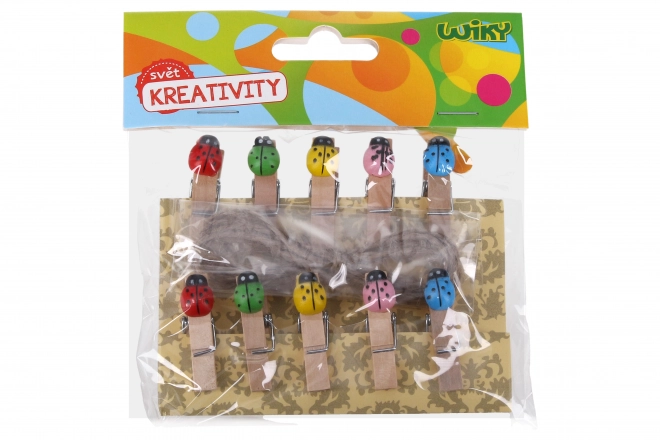 Ladybug Pegs Set