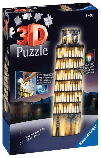 Ravensburger 3D Puzzle Pisa Leaning Tower Night Edition