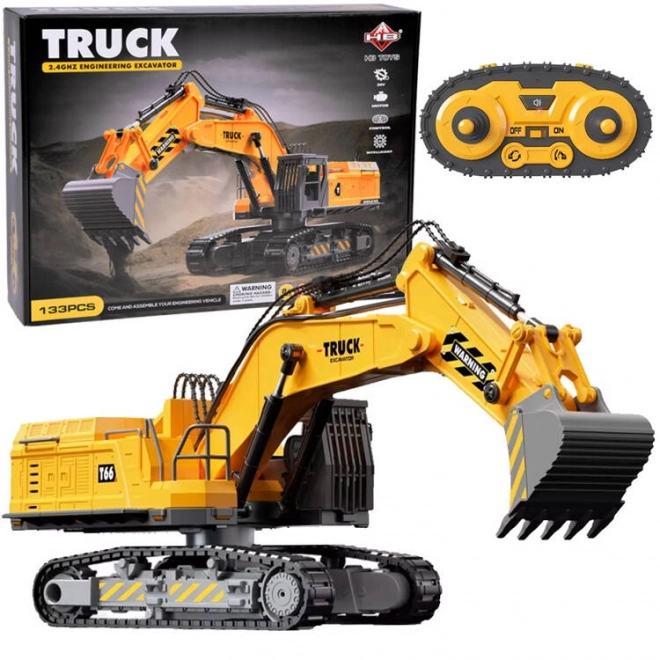 Remote Control Excavator Building Set - 133 Pieces