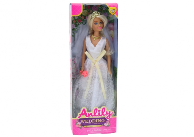 Anlily Bride Doll with Wedding Dress