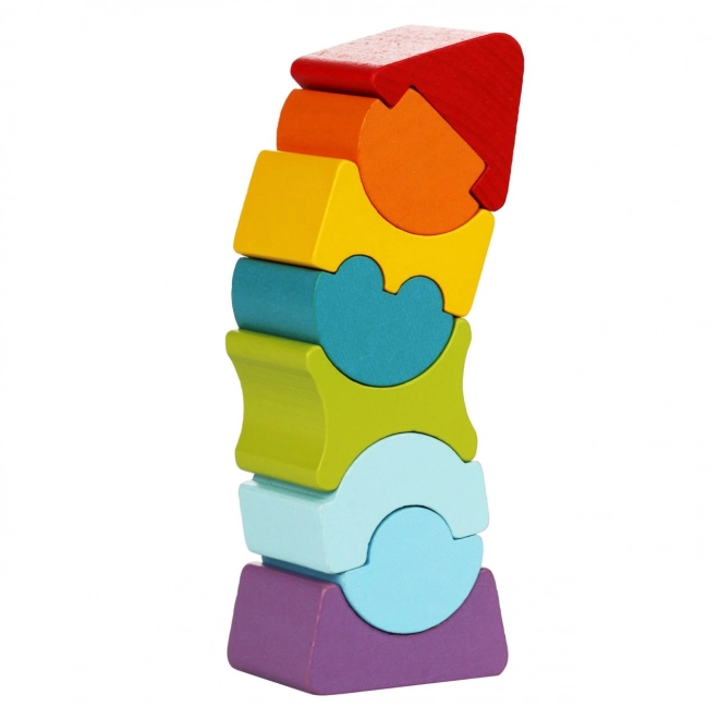 Cubika Balancing Tower Wooden Puzzle Set