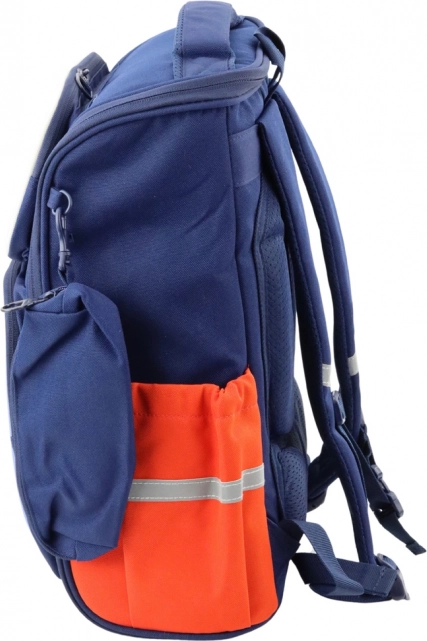 Zaino scolastico con dinosauri con cinturino pettorale 22L blu