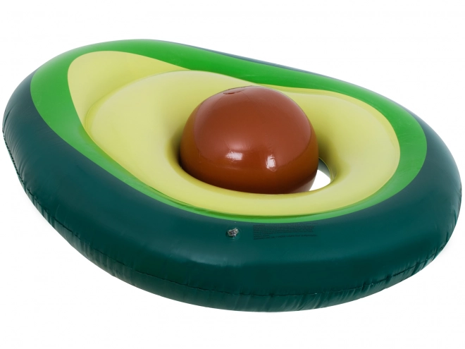 Inflatable Avocado Swim Mattress with Seed Ball XL