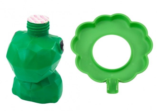 Bubble Maker with Fan Dinosaur Tray Green