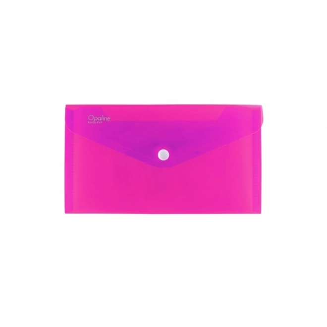 Pink Opaline Envelope with Snap Closure