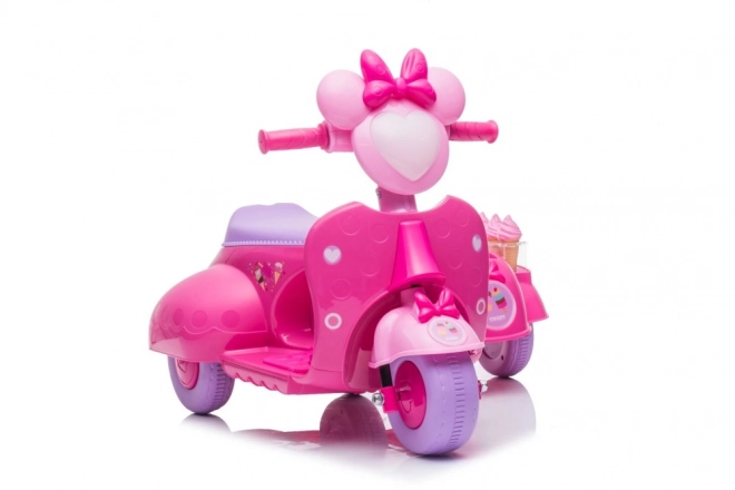 Three-Wheel Ice Cream Scooter Pink