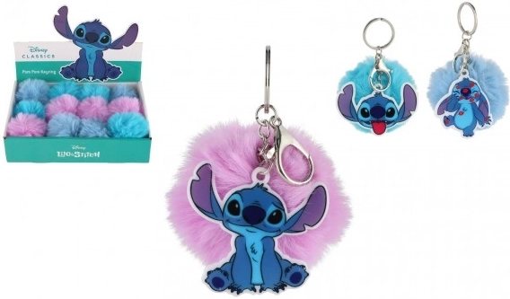 Stitch Keychain with Pom-Pom