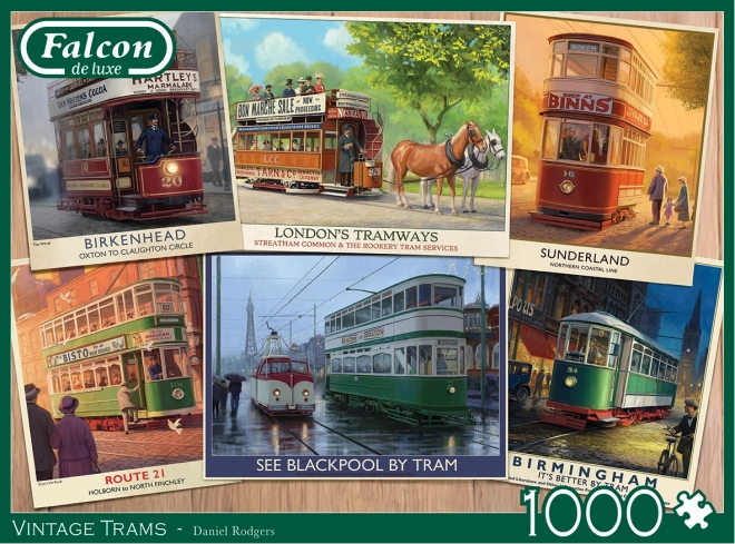 Falcon Puzzle Historical Trams 1000 Pieces