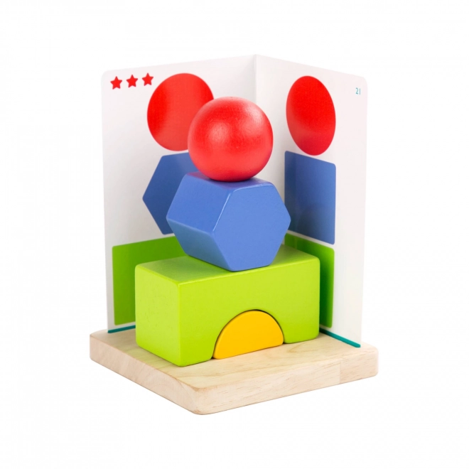 Simple Geometry Wooden Game by Lucy & Leo