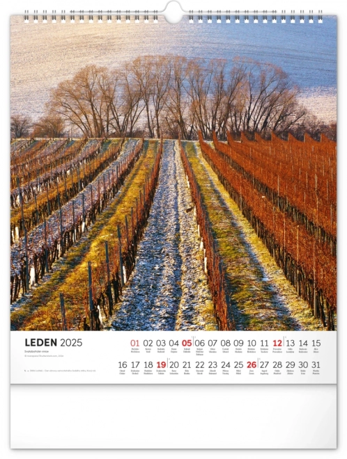 Notique Wall Calendar Moravian Tuscany Charm 2025