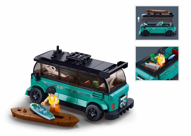 Sluban Model Bricks Surfer Car