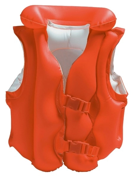 Inflatable Deluxe Swim Vest Orange