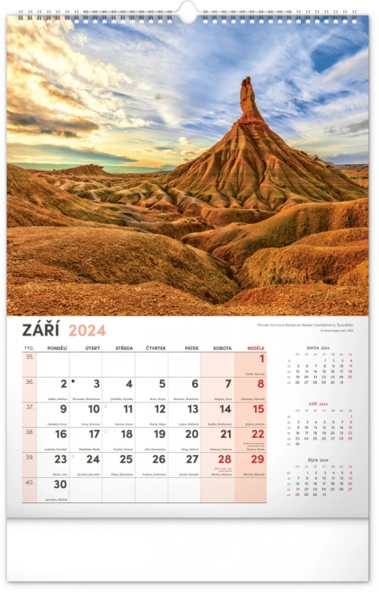 Wall Calendar Landscape 2024