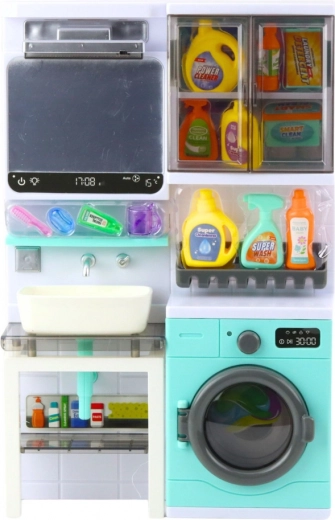 Realistisk vaskemaskine med lys og lyde