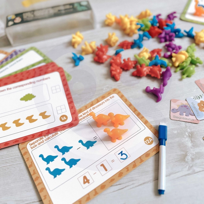 Set educativo Woopie Montessori per l'apprendimento del conteggio e della classificazione dei colori Mondo Marino 111 pezzi