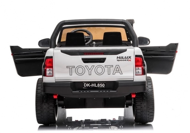 White Battery-Powered Toyota Hilux