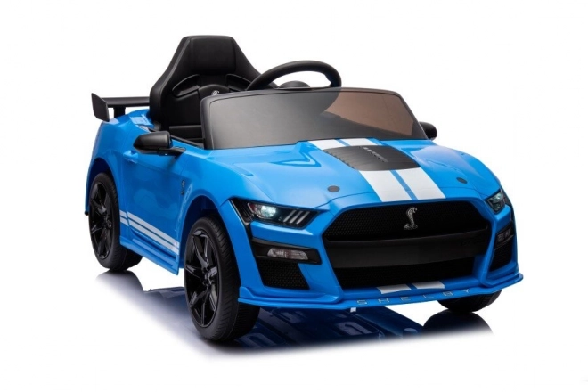 Battery Powered Ford Mustang GT500 Shelby Blue Ride-On Car