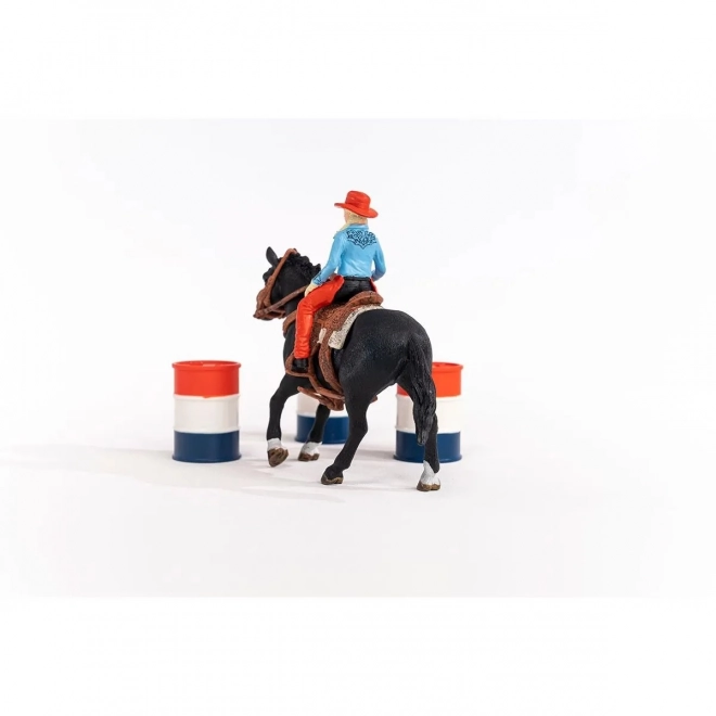 Cowgirl and Barrel Race Playset Farm World