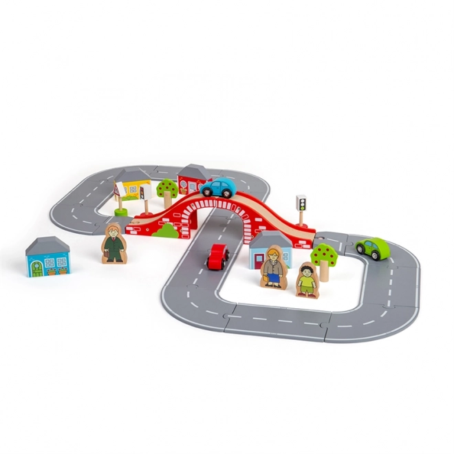 Wooden Figure Eight Road Set