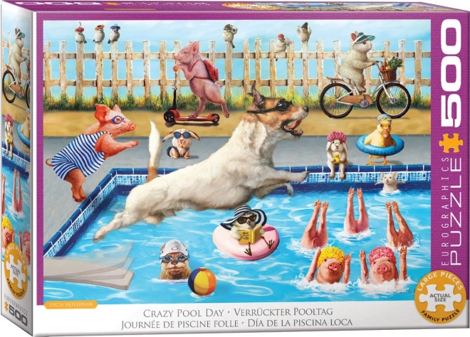 Crazy Pool Day Extra Large Puzzle