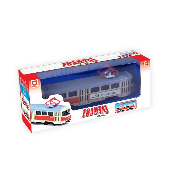 metal retro tram toy