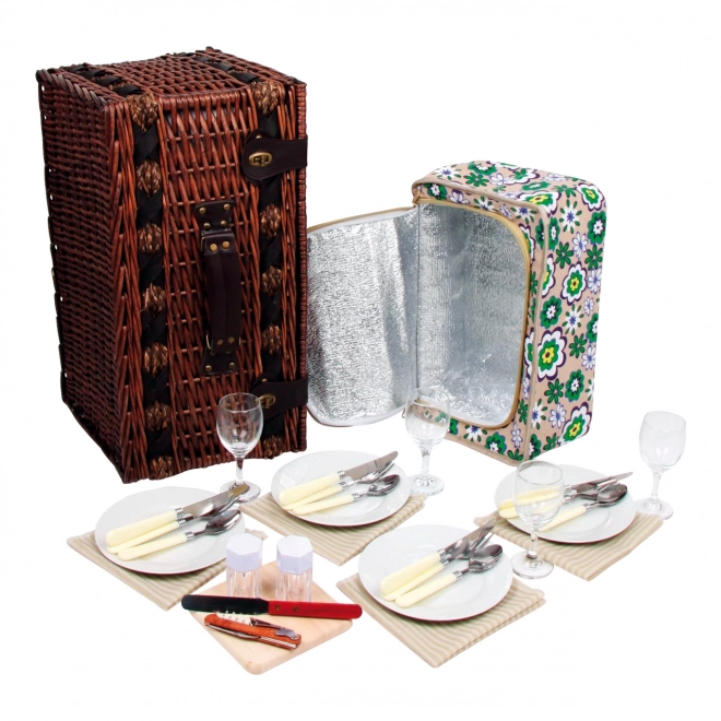 Small Foot deluxe picnic basket for 4 persons